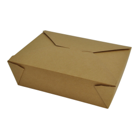 Pudełko lunchowe papier Na wynos 200x140x65mm 20 szt. 1500ml Kraft LunchBox PapStar