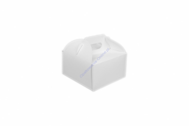 Karton na tort 18x18x10cm Biały 25szt Romański